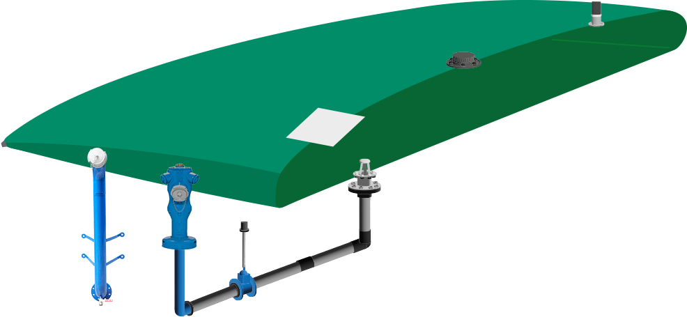 Réserve incendie en citerne souple abeko en détail